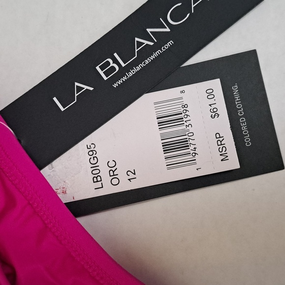 La Blanca Island Goddess Shirred Band Hipster Swim Bottom - Orchid 12 - Picture 5 of 8